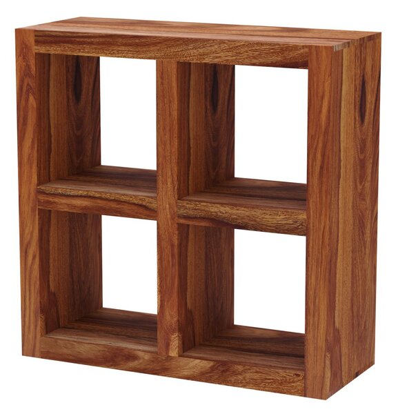 Knihovna Gani 90x90x35 z indického masivu palisandr