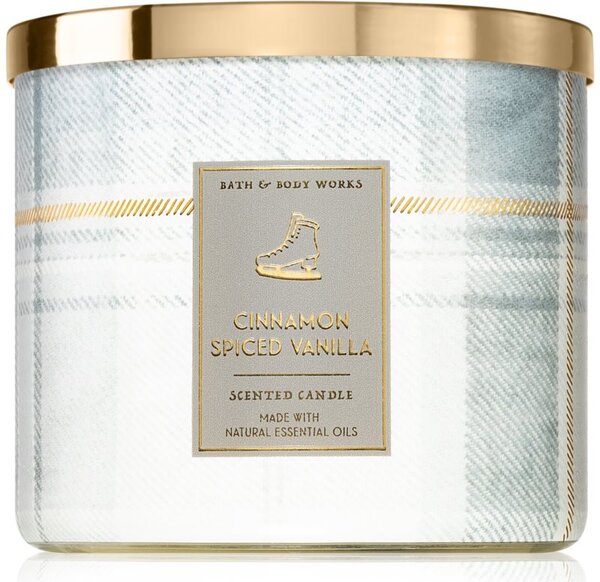 Bath & Body Works Cinnamon Spiced Vanilla vonná svíčka II. 411 g