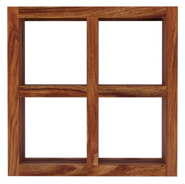 Knihovna Gani 90x90x35 z indického masivu palisandr
