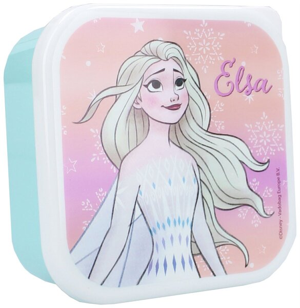 Svačinové boxy Ledové království - Frozen - motiv Elsa a Olaf - sada 3ks