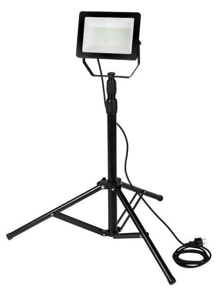 LED reflektor 100 W, 8500 lm, 6500 K plus teleskopický stojan 1,8 m