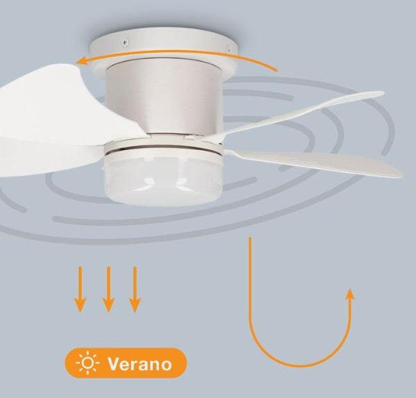 Stropní ventilátor se světlem Oristan 46cm 25W 1400lm CCT, dálkové ovládání, 3 roky záruka