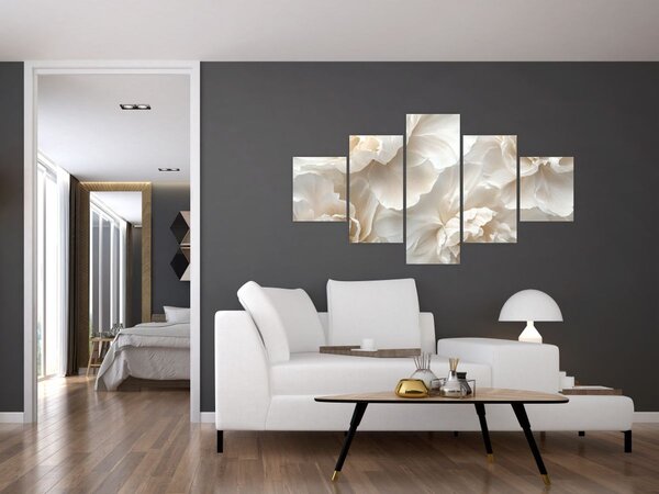 Obraz - Jemné pivoňky (125x70 cm)