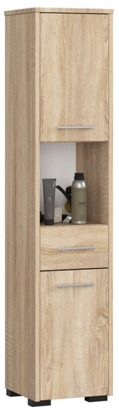 Koupelnová skříňka FIN 30 2D 1SZ 1W 140 cm sonoma