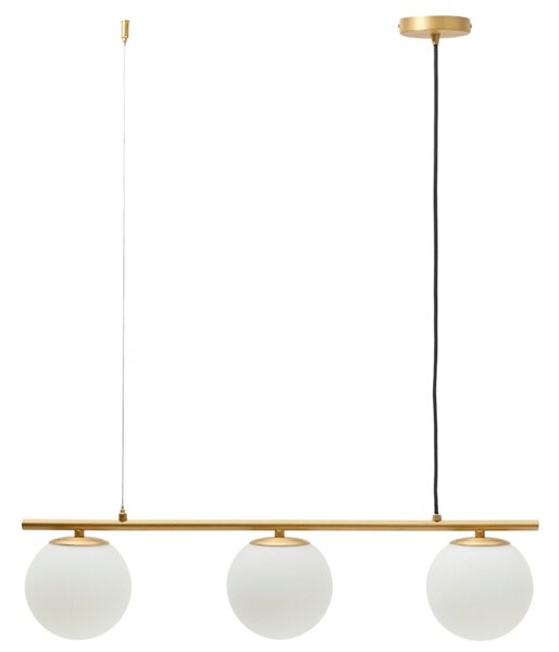 Kave Home Zlaté kovové závěsné světlo Brisia 73 cm