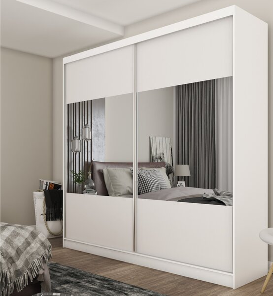 Kvalitní Šatní Skříň Celeste 200 cm Bílá