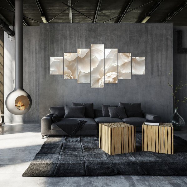 Obraz - Jemné pivoňky (210x100 cm)