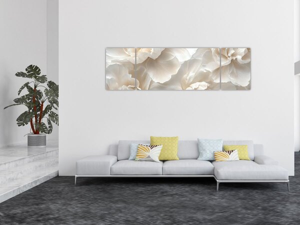Obraz - Jemné pivoňky (170x50 cm)