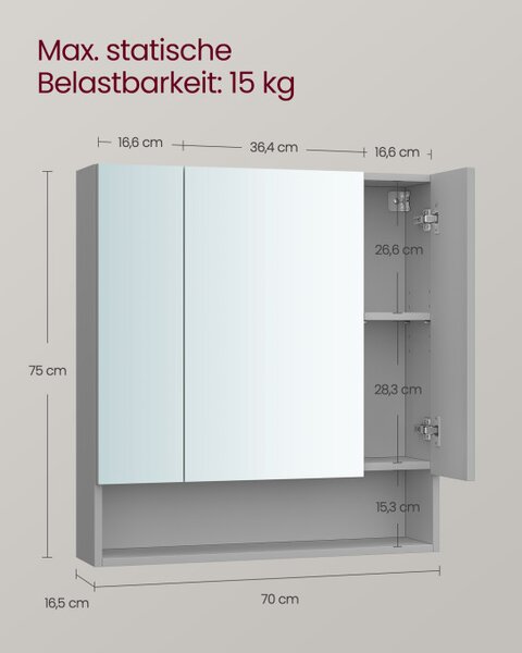 Zrcadlová skříňka BBK129G01