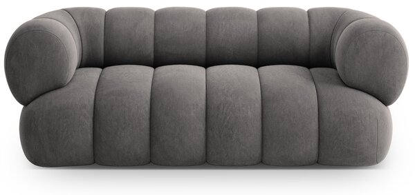 -25 % Dny MOMENTI– Cosmopolitan Design Šedá sametová dvoumístná pohovka Koge 180 cm
