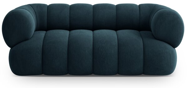 -25 % Dny MOMENTI– Cosmopolitan Design Tmavě modrá sametová dvoumístná pohovka Koge 180 cm