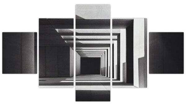 Obraz - Čtvercový tunel (125x70 cm)