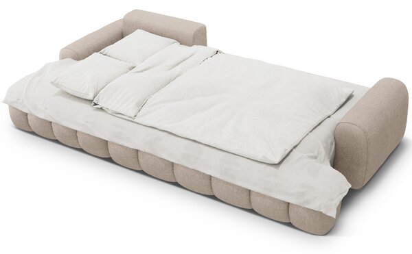 -25 % Dny MOMENTI– Cosmopolitan Design Pískově hnědá rozkládací pohovka Linz 275 cm, levá