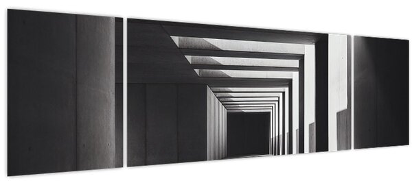 Obraz - Čtvercový tunel (170x50 cm)