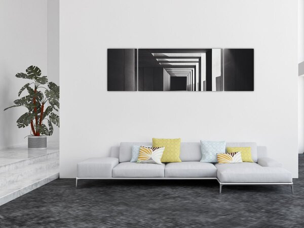 Obraz - Čtvercový tunel (170x50 cm)