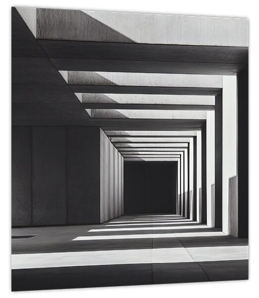 Obraz - Čtvercový tunel (30x30 cm)