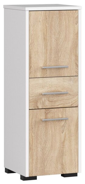 Koupelnová skříňka FIN 30 2D 1SZ 85 cm bílá/sonoma