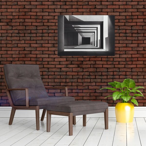 Obraz - Čtvercový tunel (70x50 cm)