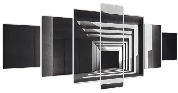 Obraz - Čtvercový tunel (210x100 cm)