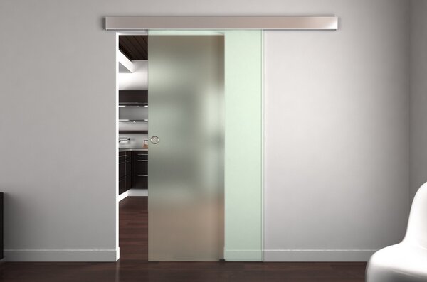 Design skleněné posuvné dveře 90x205 cm T12 - komplet AKCE