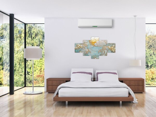 Obraz - 3D perly v oceánu (125x70 cm)