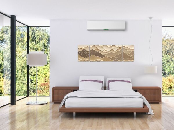 Obraz - 3D linie hor (170x50 cm)