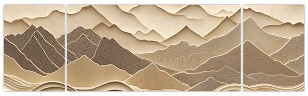 Obraz - 3D linie hor (170x50 cm)