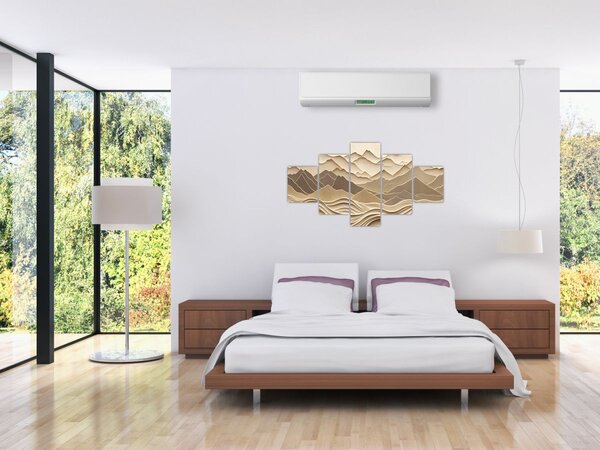 Obraz - 3D linie hor (125x70 cm)