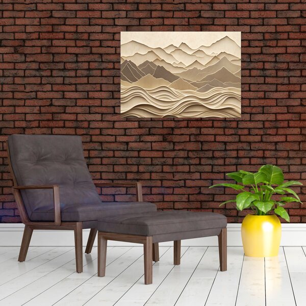 Obraz - 3D linie hor (70x50 cm)