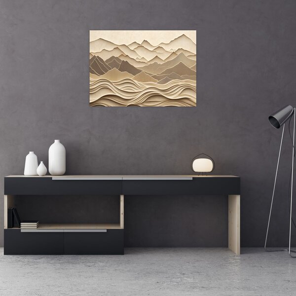 Obraz - 3D linie hor (70x50 cm)