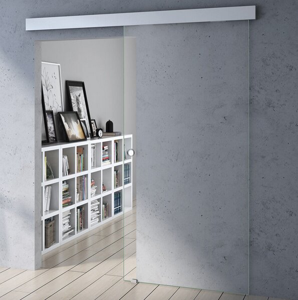 Design skleněné posuvné dveře 90x205 cm T19 - komplet