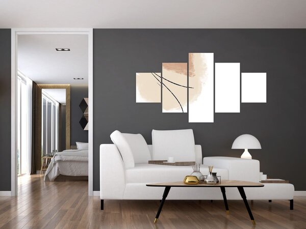 Obraz - Bílá abstrakce (125x70 cm)