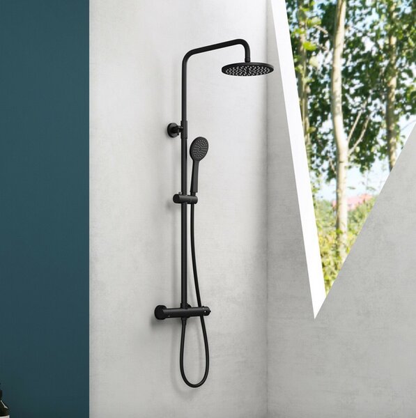 Design černý sprchový set DOPORRO Rainpowder
