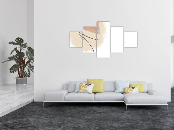 Obraz - Bílá abstrakce (125x70 cm)