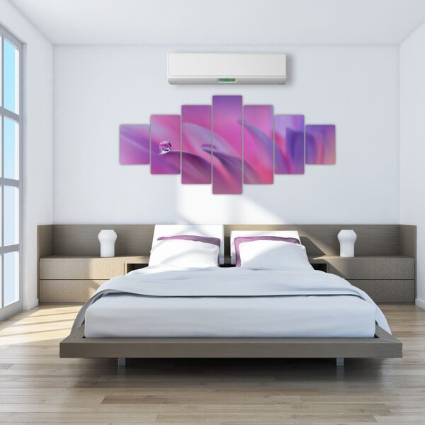 Obraz - Kapka na květu (210x100 cm)