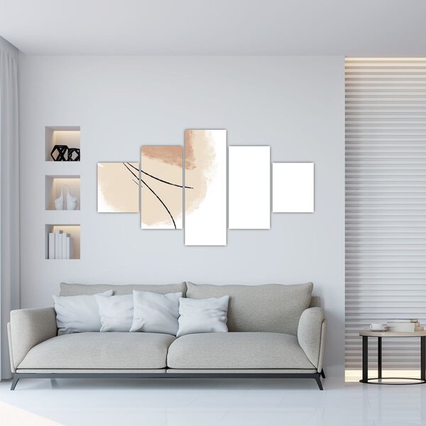 Obraz - Bílá abstrakce (125x70 cm)