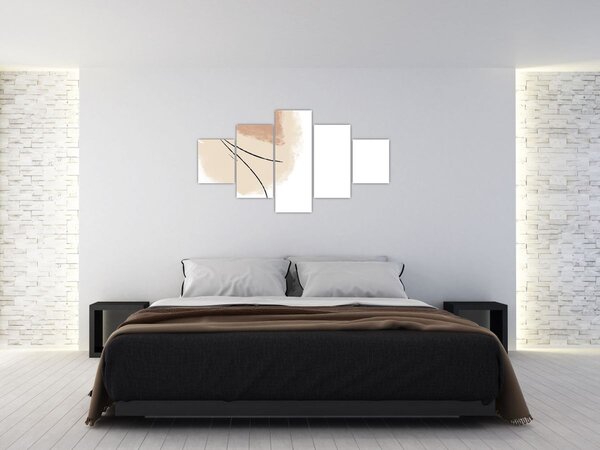 Obraz - Bílá abstrakce (125x70 cm)