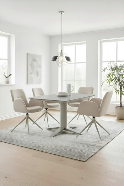 JÍDELNÍ STŮL, šedohnědá, 120-180/80/76 cm Stylife - Jídelní stoly