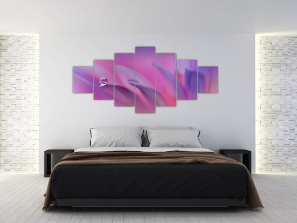 Obraz - Kapka na květu (210x100 cm)