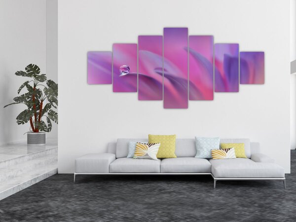 Obraz - Kapka na květu (210x100 cm)