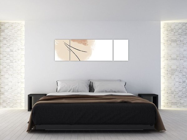 Obraz - Bílá abstrakce (170x50 cm)