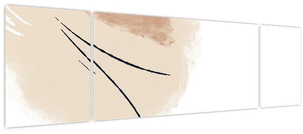 Obraz - Bílá abstrakce (170x50 cm)