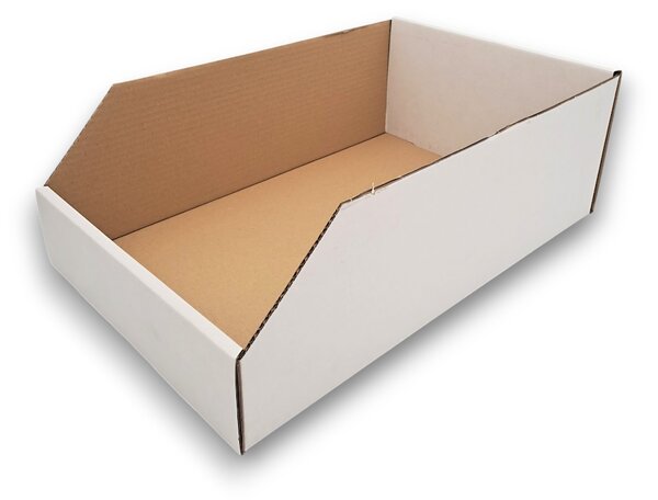 KARTON PAK Úložné boxy na oblečení, organizéry do skříně BÍLÝ KARTON 30x47cm