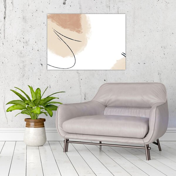 Obraz - Bílá abstrakce (70x50 cm)