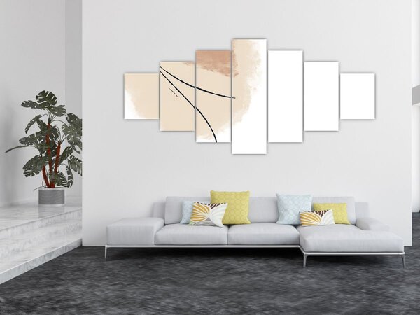 Obraz - Bílá abstrakce (210x100 cm)