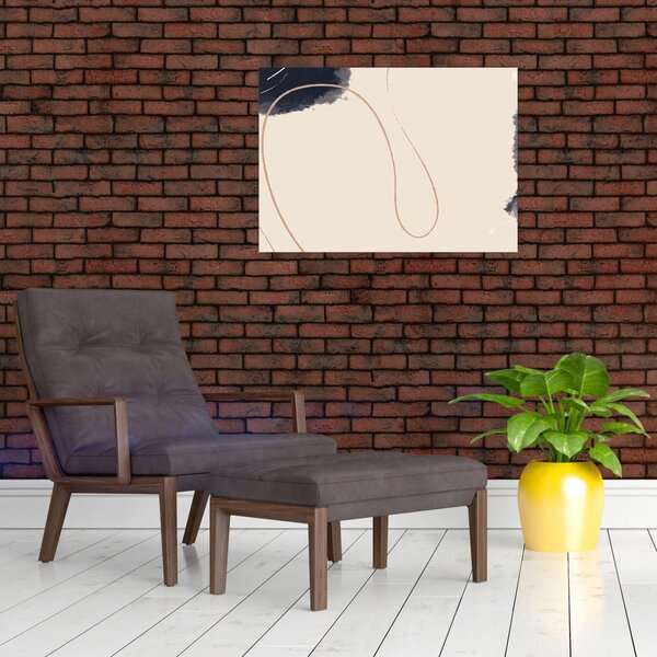 Obraz - Béžová abstrakce (70x50 cm)