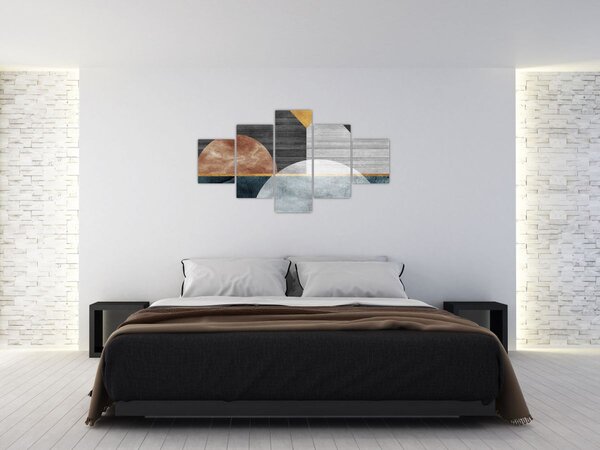 Obraz - Tvary a textury (125x70 cm)