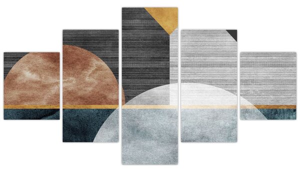 Obraz - Tvary a textury (125x70 cm)