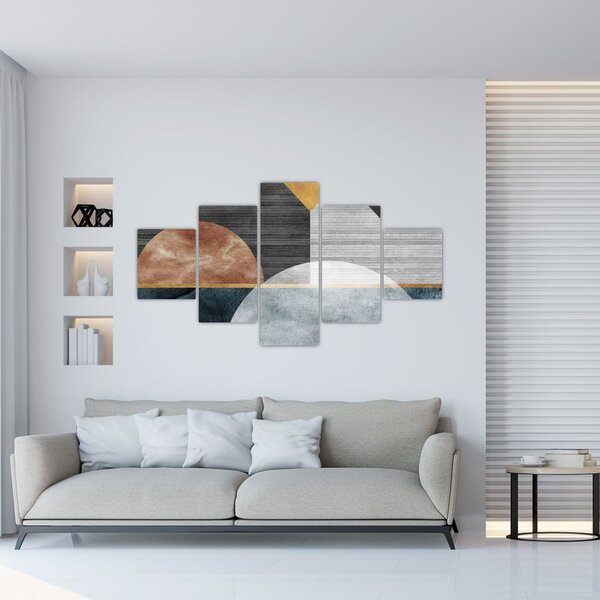 Obraz - Tvary a textury (125x70 cm)