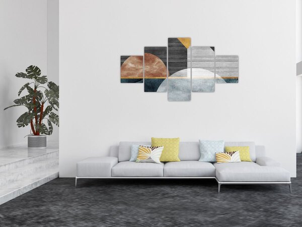 Obraz - Tvary a textury (125x70 cm)